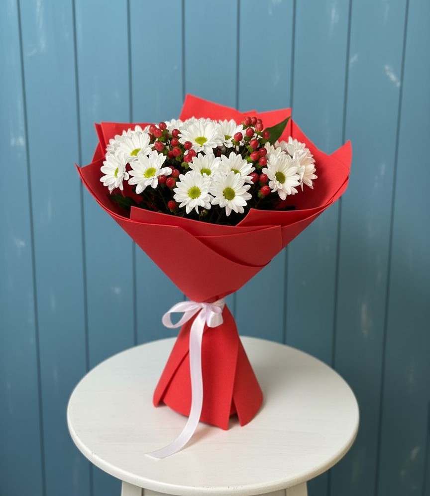 Букет цветов из: Хризантемы в Никольском Воронежской области