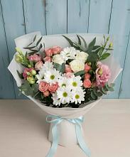 Букет цветов из:  Розы, Лизиантусы и Хризантемы #REPLACE_PRED# Никольском Воронежской области