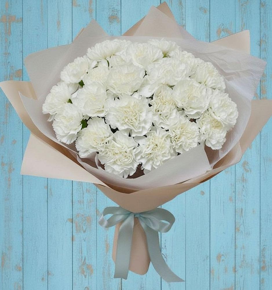 Букет цветов из: Гвоздики в Никольском Воронежской области