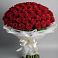 Букет 101 Красная роза Блэк Мэджик в Никольском Воронежской области