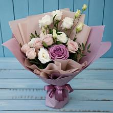 Букет цветов из:  Розы и Лизиантусы #REPLACE_PRED# Никольском Воронежской области