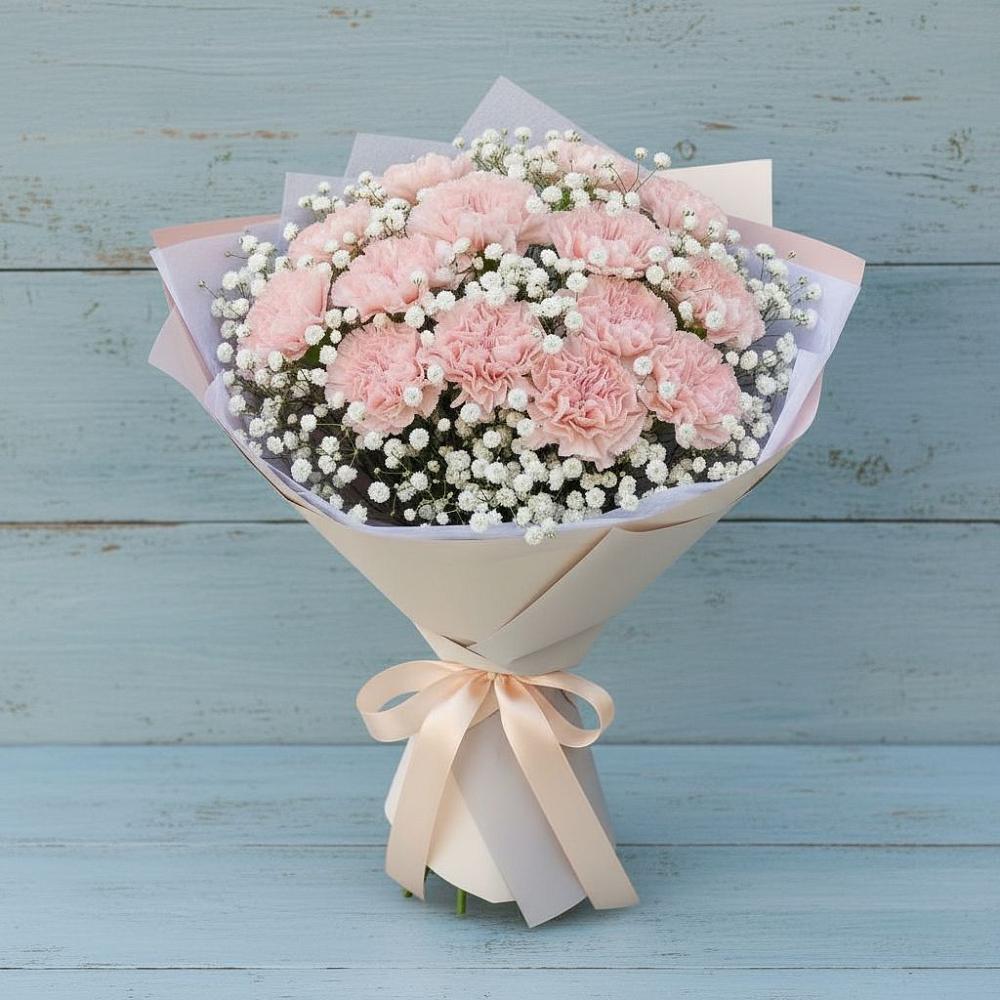 Букет цветов из: Гвоздики в Никольском Воронежской области