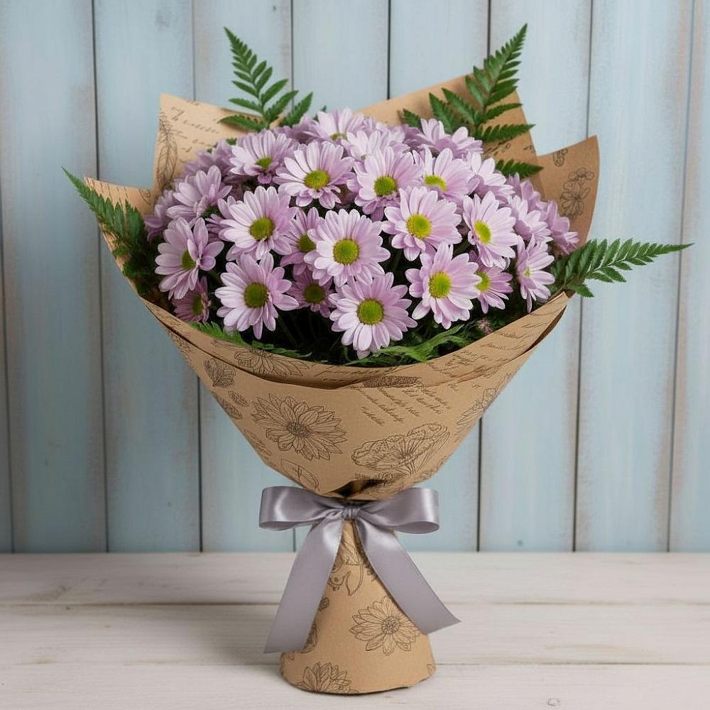 Букет цветов из: Хризантемы в Никольском Воронежской области