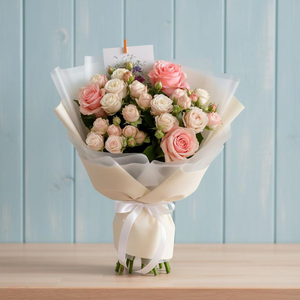 Букет цветов из: Розы в Никольском Воронежской области