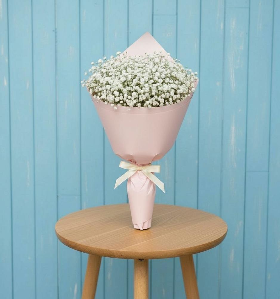 Букет цветов из: Гипсофила в Никольском Воронежской области