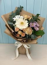 Букет цветов из:  Герберы и Хризантемы в Никольском Воронежской области