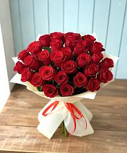 Букет 29 Красных роз в Никольском Воронежской области