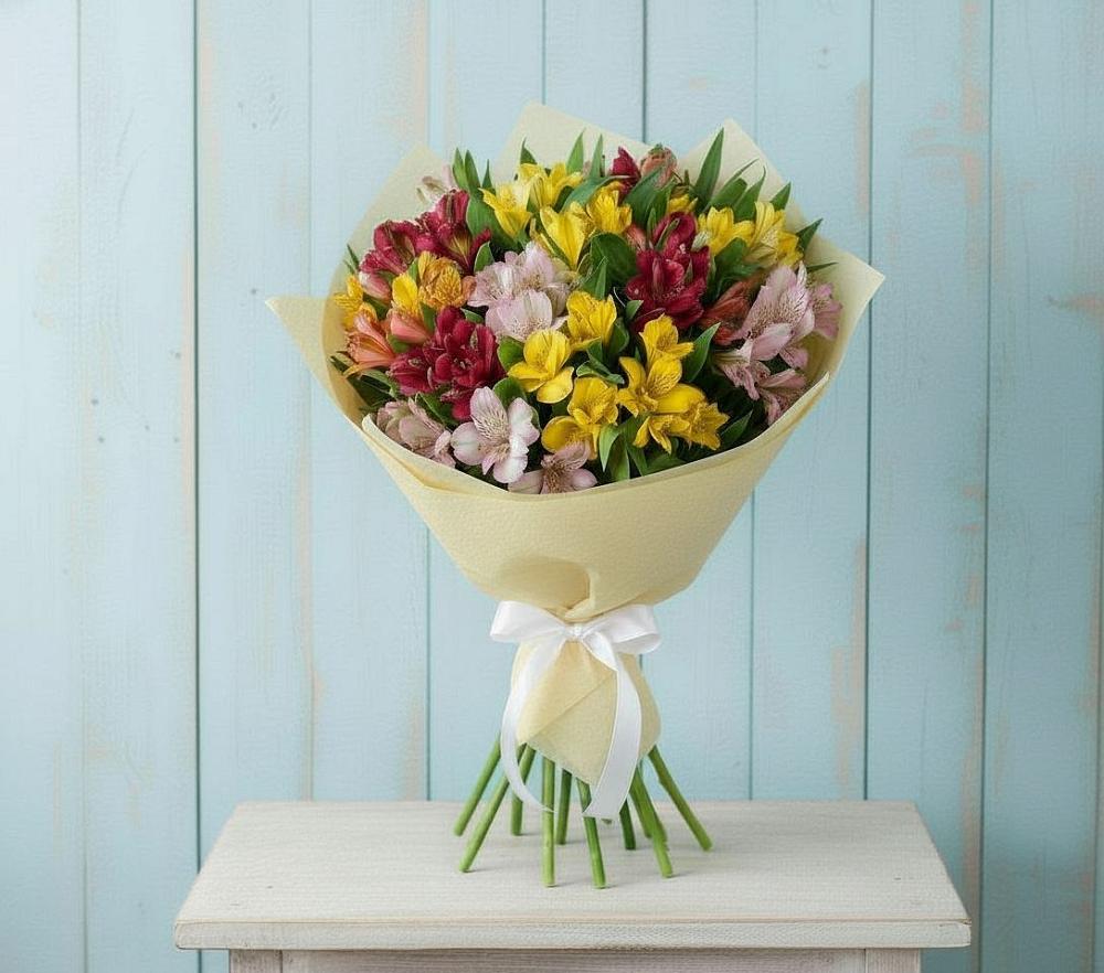 Букет цветов из: Альстромерии в Никольском Воронежской области