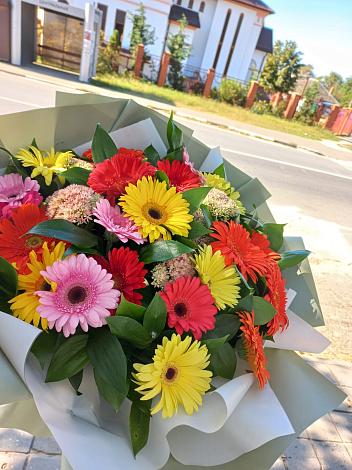 Букет цветов из: Герберы в Никольском Воронежской области