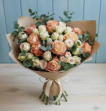 Букет цветов из:  Альстромерии и Розы #REPLACE_PRED# Никольском Воронежской области